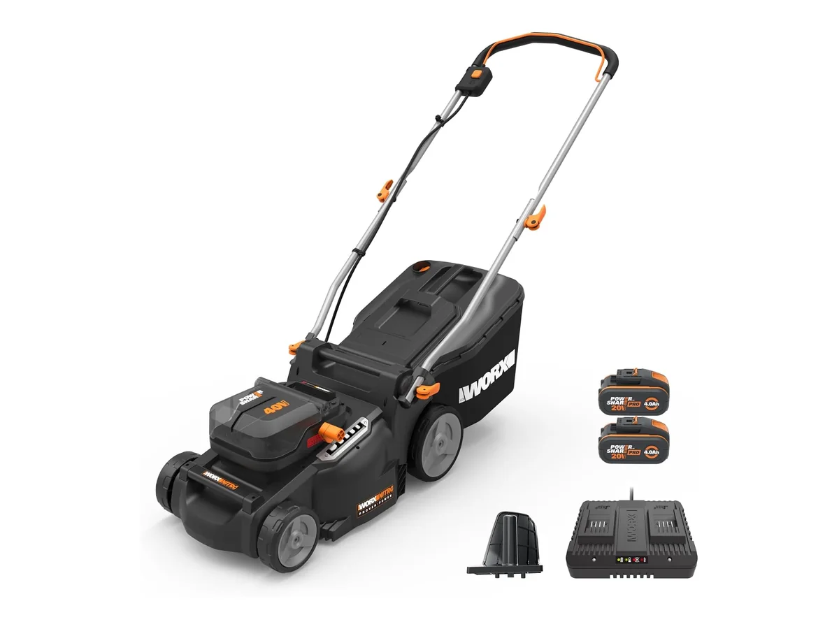Worx WG737E Cortacésped Nitro Brushless 40V 37cm 2 Baterías