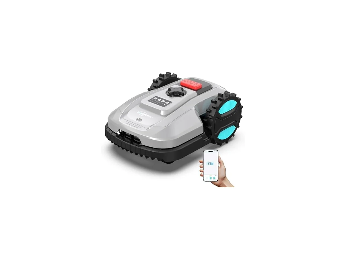 YARDCARE E400 Robot Cortacesped con Control App,hasta 400m²,Altura de Corte de 20 a 60 mm, Sensor de… foto 2