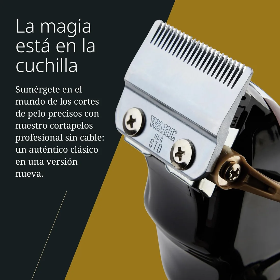 Wahl Cordless Magic Clip - Cortapelos para Difuminar - Máquina de Cortar Pelo para Hombre, Rojo foto 3