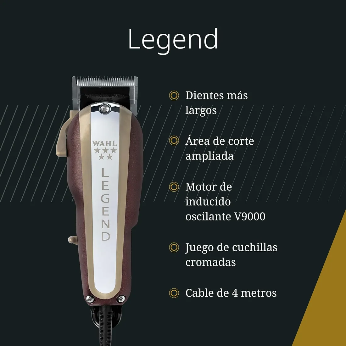 Wahl Legend, Cortapelos Profesional con Cable para Degradados foto 2