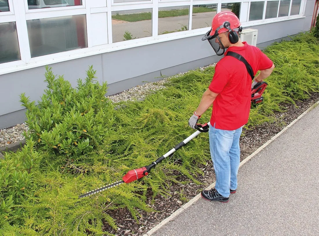 Einhell Herramienta multifunción de batería Power X Change GE-HC 18 Li T Solo - 200 W, 18 V, Cortasetos y Sierra eléctrica 2 en 1, Espada Oregon, Cargador y batería no Incluidas foto 3