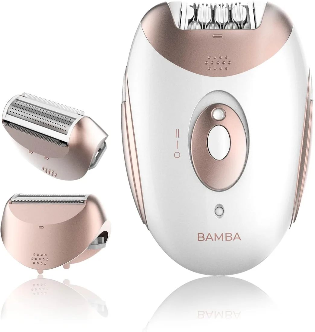 Cecotec Depiladora de Arranque Inalámbrica Bamba SkinCare Depil-action. Batería de Litio, Autonomía 40 mins, Waterproof, Cabezales Intercambiables, 2 Ajustes de Velocidad, Modo con Cable foto 2