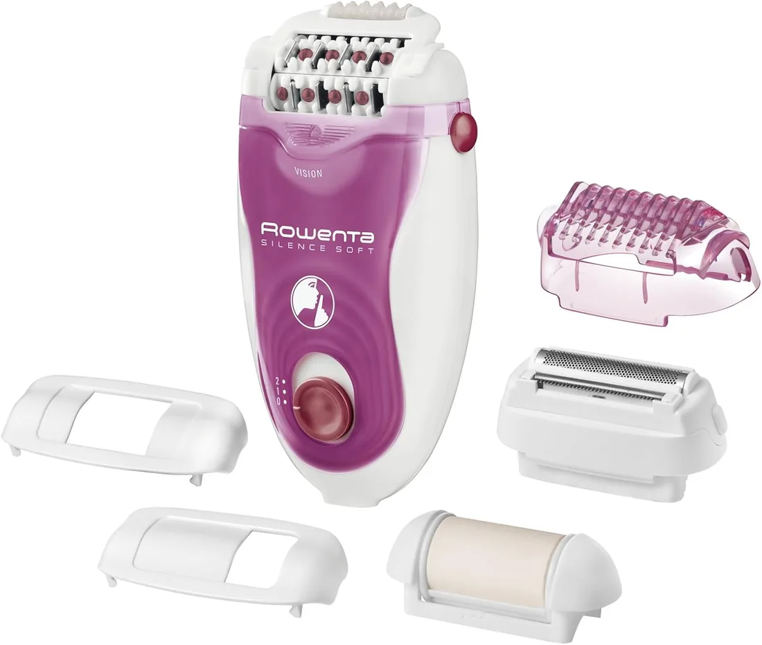 Rowenta Silence Soft, Depiladora con 24 Pinzas Alta Precisión EP5660