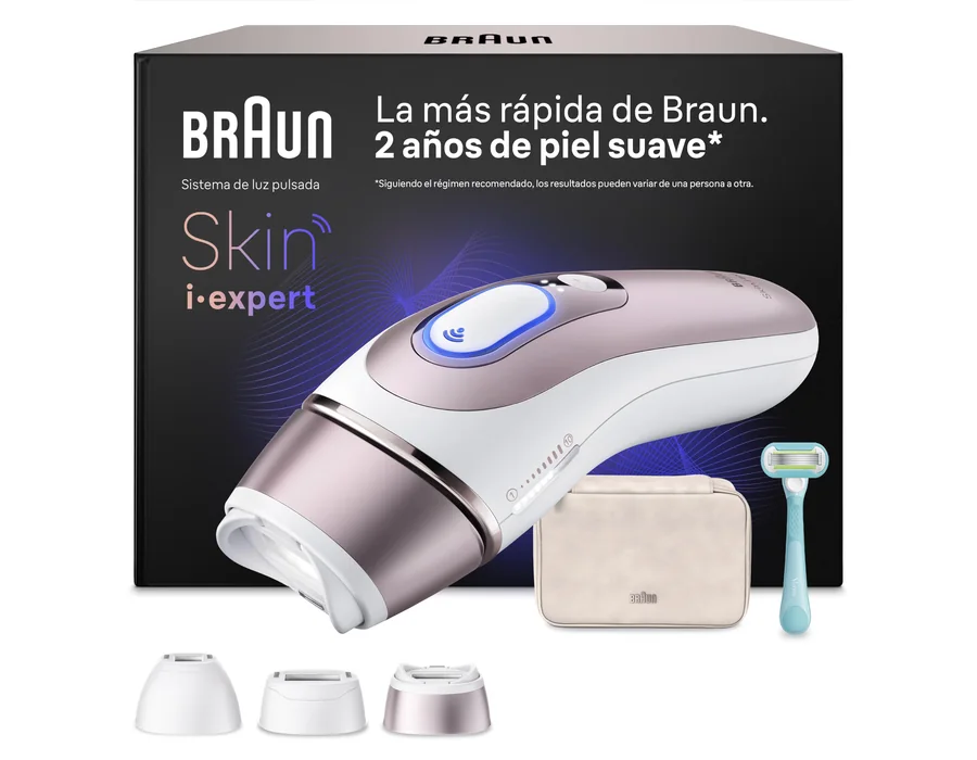 Braun Depiladora Luz Pulsada Smart IPL Skin i·expert, PL7311, Blanco/Bronce — Ref. 7R39