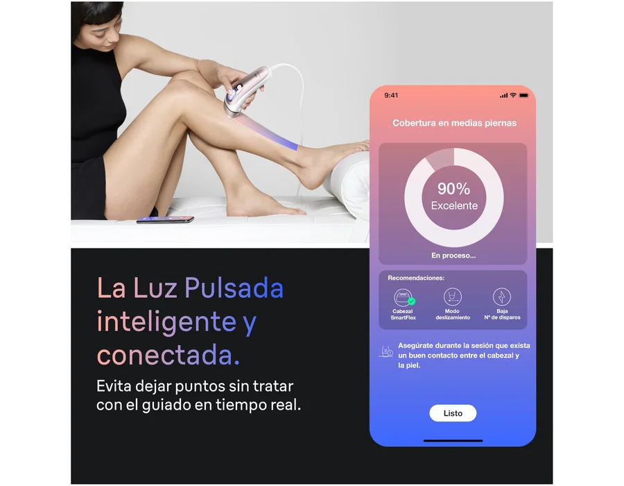 Braun Depiladora Luz Pulsada Smart IPL Skin i·expert, PL7442, Blanco/Bronce — Ref. 3LNC foto 3