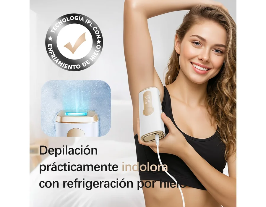 Haarlosy Depiladora Laser IPL con Refrigeración para Mujer y Hombre, GLY07 foto 2