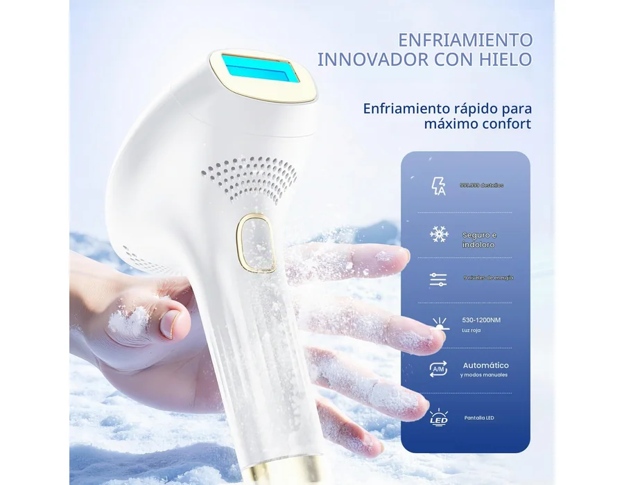 Depiladora Laser, Indolora IPL con Refrigeración, Depiladora Luz Pulsada foto 2