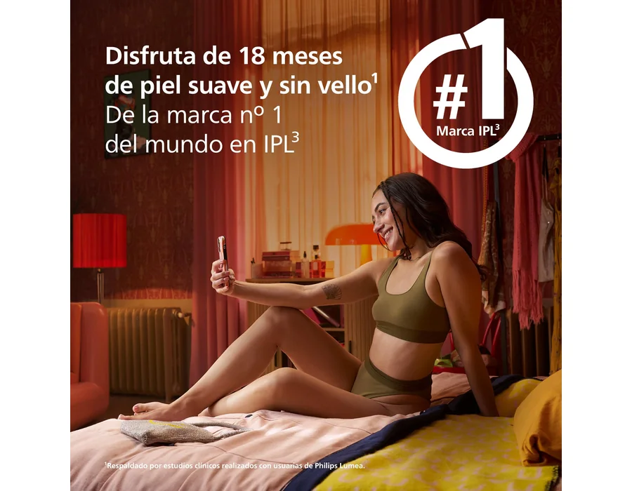 Philips Lumea serie 7000, dispositivo de depilación IPL, alternativa de depilación láser con lápiz recortador compacto satén, 3 accesorios para el cuerpo, la cara y la zona del bik foto 2
