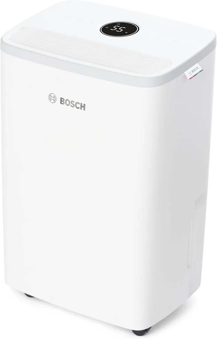 Bosch Dry 2000, Deshumidificador, Para estancias de hasta 24 m² | Simple, Eficiente, Silencioso, Ideal para tu Hogar y el Secado Rápido de tu Ropa