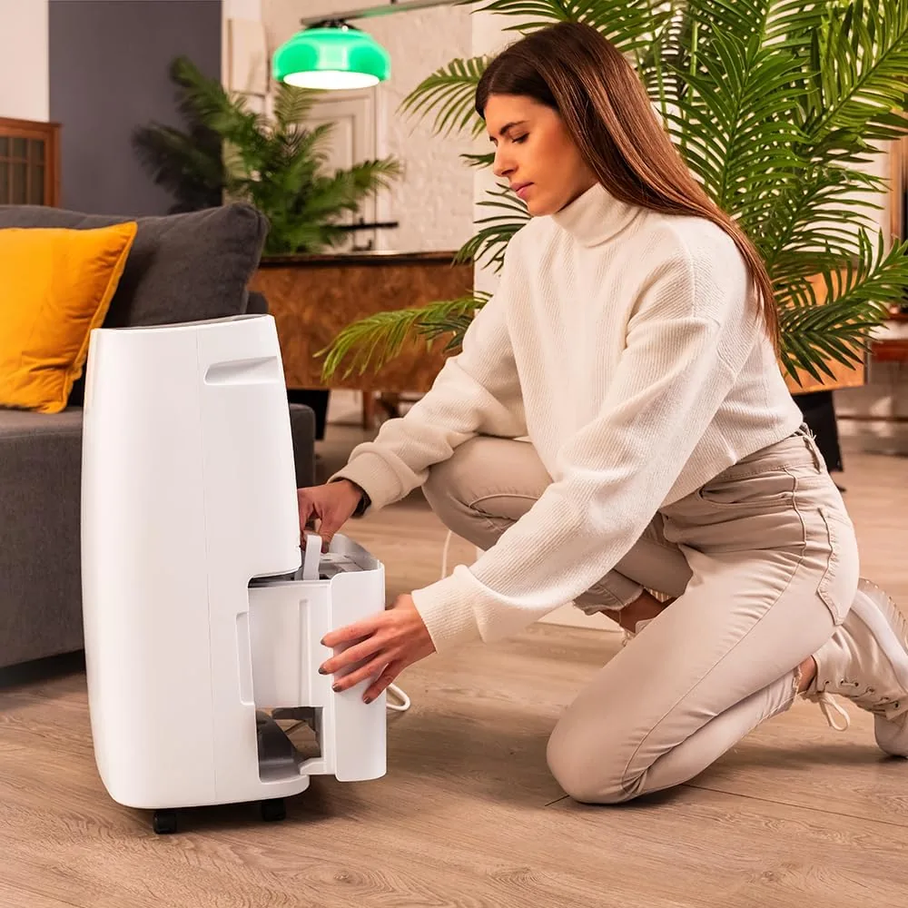 Cecotec Deshumidificador con Temporizador y Control Wifi BigDry 10000 Expert Connected. 580W, Depósito Extraíble de 6L, Deshumidificación de 30L/día, Selección de Humedad, Secado de Ropa foto 3
