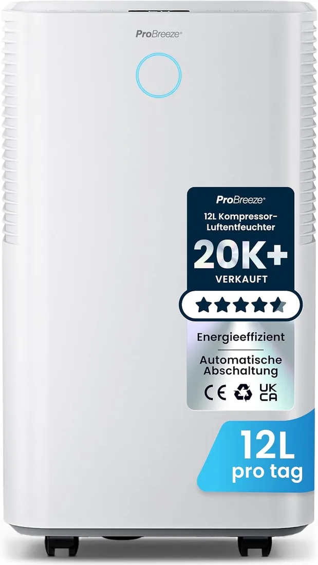 Pro Breeze OmniDry Deshumidificador 12L con Modo Secadora