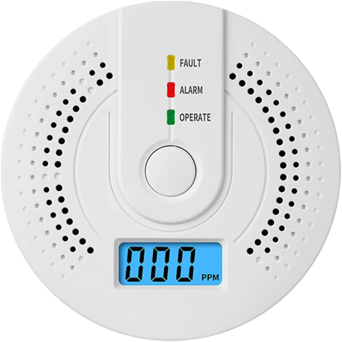Detector MonóXido Carbono con Indicadores Led Luminosos y Audibles SeñAl de BateríA Baja Pantalla Digital BotóN Prueba para Viajes y Seguridad En El Hogar PortáTil foto 3