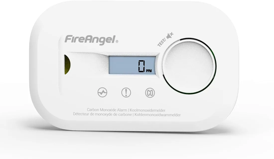 FireAngel FA6812: Detector Digital de monóxido de Carbono, con batería reemplazable