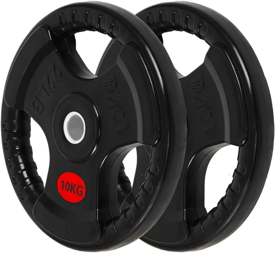 ALLinLIFE Discos Pesas, 2.5/5/7.5/10/15/20kg, Discos Mancuernas de Hierro Fundido Ø30/50mm, Antideslizante/Impermeable, Discos de Pesas Metálicas para Barras Olimpicos