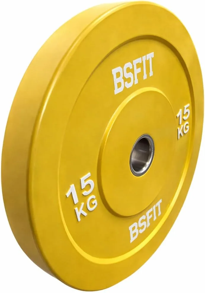 disco de 5 kg a 20 kg pesas duraderos de caucho, discos olimpicos 20 kg, calidad premiun centro de acero orificio olimpico de 50mm / disco bumper/discos olimpicos 50mm foto 3