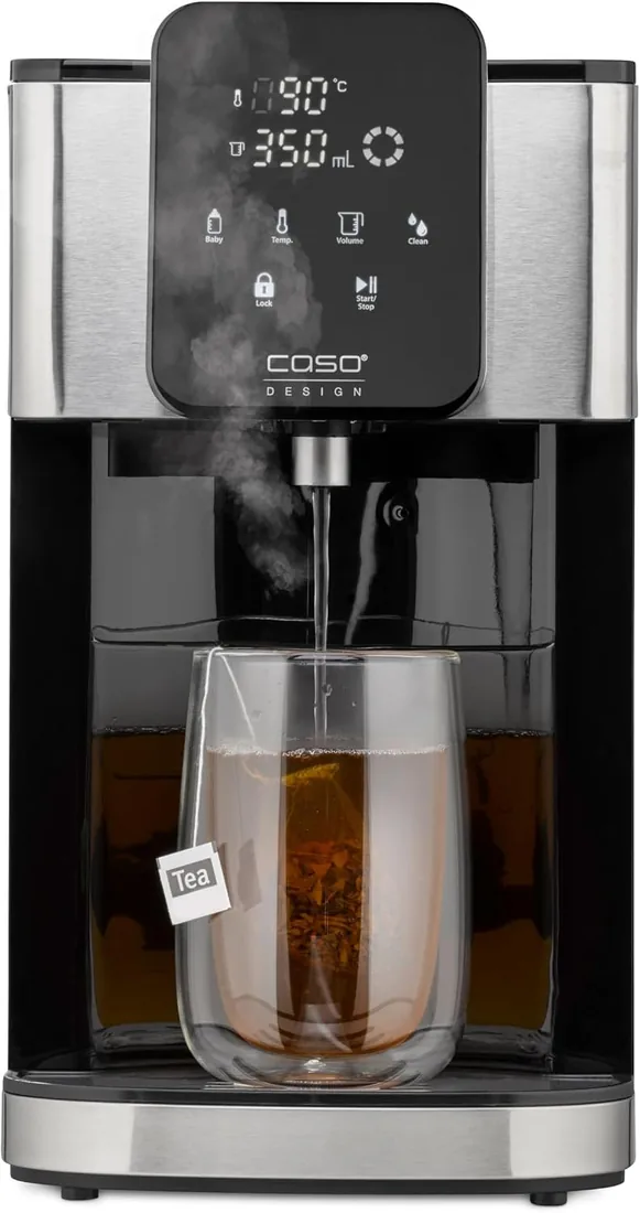 Caso HW 1660 - dispensador de Agua Caliente 4L - hervidor de Agua electrico - Agua Caliente en Segundos - Temperatura 40°C a 100°C - 7 cantidades de Salida - Filtro Antical y Anti Impurezas