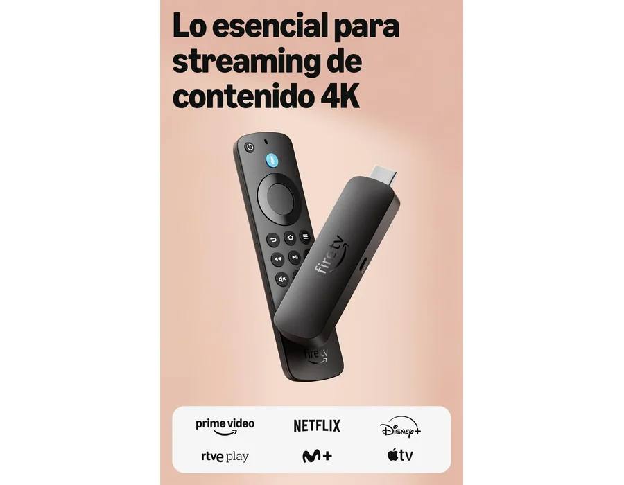 Amazon Fire TV Stick 4K Select (última generación): comienza a reproducir contenido 4K en streaming, ve cientos de miles de películas y episodios de series, encuentra series más rá