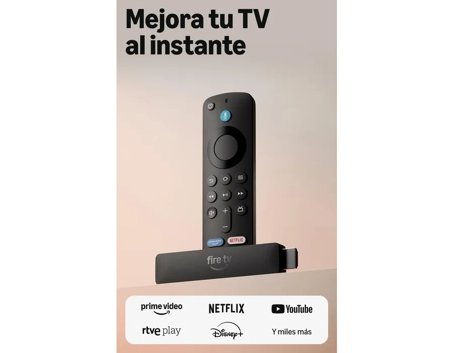 Amazon Fire TV Stick HD (última generación), con TV en directo gratuita, mando por voz Alexa, alimentación directa desde tu TV y configuración fácil, encuentra series más rápido co
