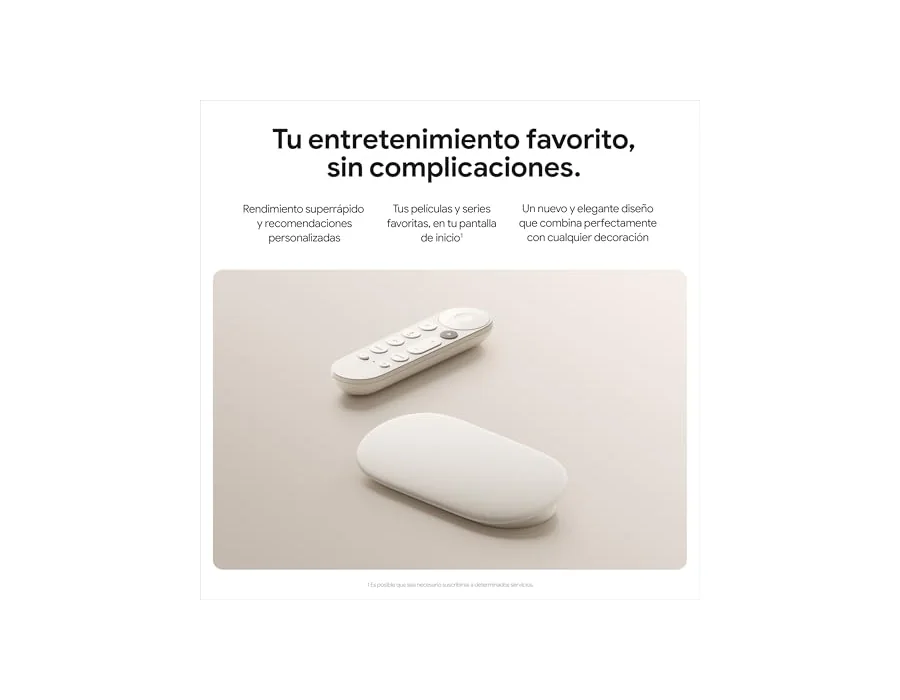 Google TV Streamer 4K - Streaming rápido de Entretenimiento en 4K con HDR - Porcelana foto 3