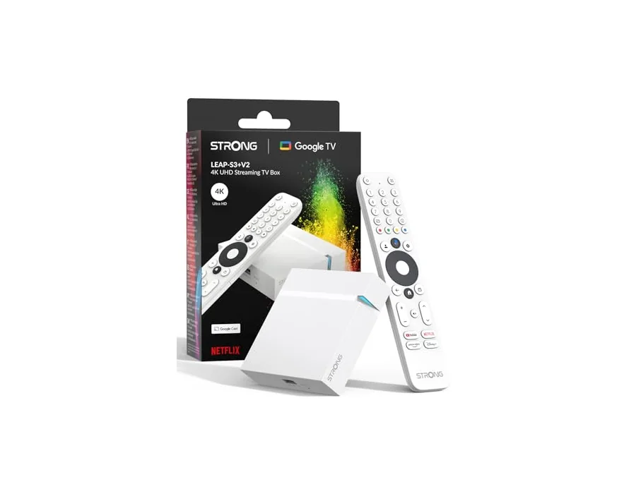 STRONG Leap-S3+V2 Streaming Smart TV Box 4K UHD, Blanco foto 2