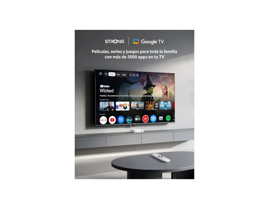 STRONG Leap-S3+V2 Streaming Smart TV Box 4K UHD, Blanco foto 3