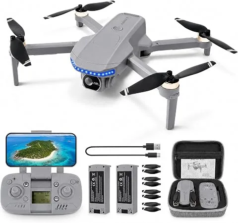 Dron con Cámara 4K UHD GPS para Adultos y Principiantes,60+ Min de Vuelo,Transmisión 5G,Plegable<249g,Motor Sin Escobillas, Retorno Automático, Sígueme