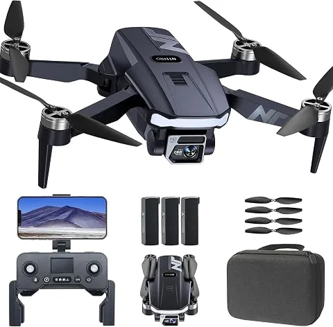 Dron GPS con Cámara 4K HD para Adultos - NAFYRE N11 PRO: 90 min de vuelo, seguimiento automático, retorno autónomo, motor sin escobillas, transmisión 5G FPV - Ideal para principiantes foto 3