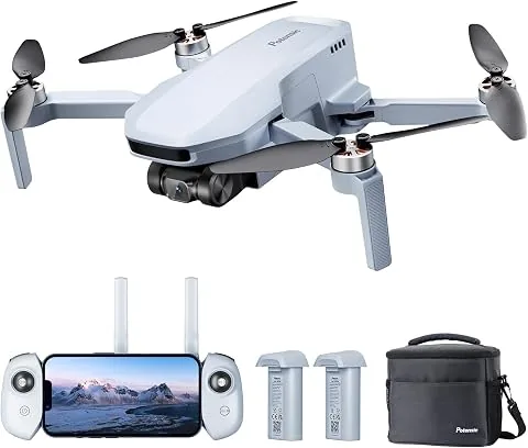 Potensic ATOM SE Combo GPS Drone con Cámara 4K, 62 Mins de Vuelo, Menos de 249g, EIS, Max 4KM Transmisión, Velocidad Max 16m/s, Tecnología ShakeVanish, FPV con Auto-Retorno para Adulto, C0 foto 2