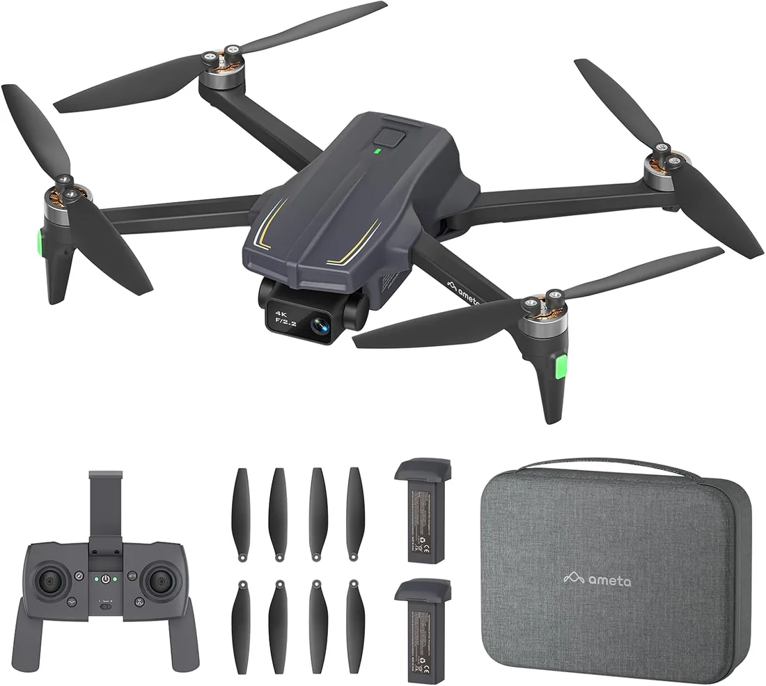 Ameta S20 Pro Dron con Camara 4K, GPS Drone para Adultos y Niños | Retorno Automático, 50 Minutos de Vuelo, Mini, Sigueme, Modos Inteligentes, Gestos Control, Menos de 249g foto 3