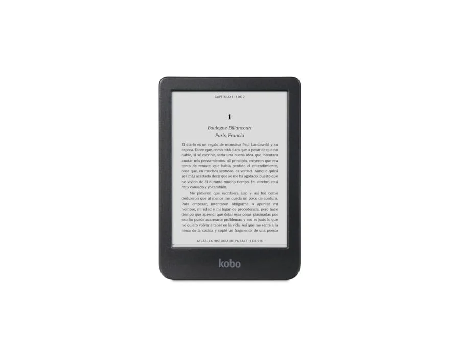 Kobo Clara BW | eReader | Pantalla táctil antirreflejos de 6” con ComfortLight Pro | Opción de Modo Oscuro | Audiolibros | Resistente al Agua | 16 GB de Almacenamiento | Negro foto 2