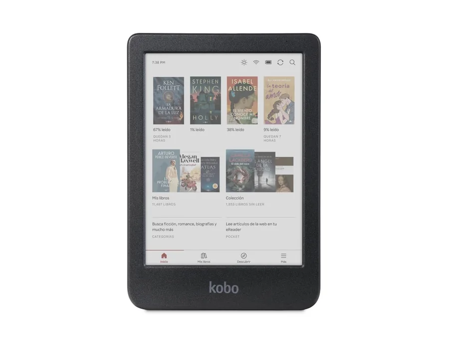 Kobo Clara Colour | eReader | Pantalla E Ink Kaleido™ 3 en Color de 6” sin Reflejos | Opción de Modo Oscuro | Resistente al Agua | Audiolibros | 16 GB de Almacenamiento | Negro