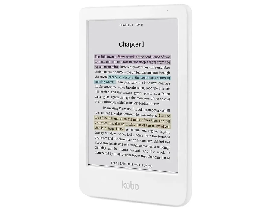 Kobo Clara Colour - Lector electrónico a Color | Pantalla Kaleido 3 de 6 Pulgadas sin Reflejos a Color y Tinta | Opción de Modo Oscuro | Resistente al Agua | Audiolibros | 16 GB de