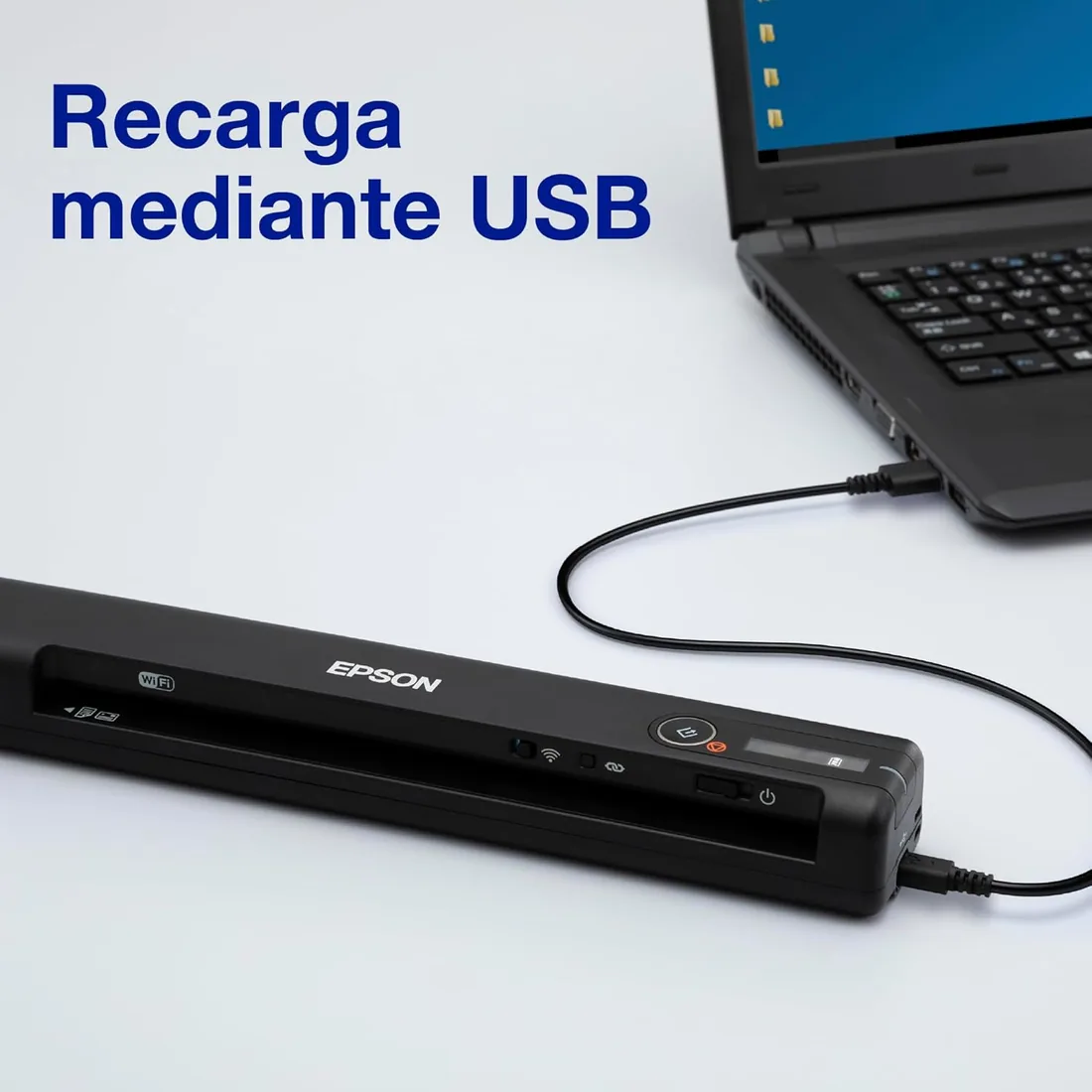 Epson Workforce ES-60W, Escáner Portátil Inalámbrico con WiFi, Carga por USB, Conectividad por WiFi o USB foto 3