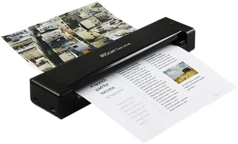 IRIScan Executive Mobile Escáner de Documentos A4 8PPM - Dúplex - v4: Editor PDF, Alimentado por USB, OCR, escaneo a Word, XLS, Tarjetas de Visita a Outlook foto 2