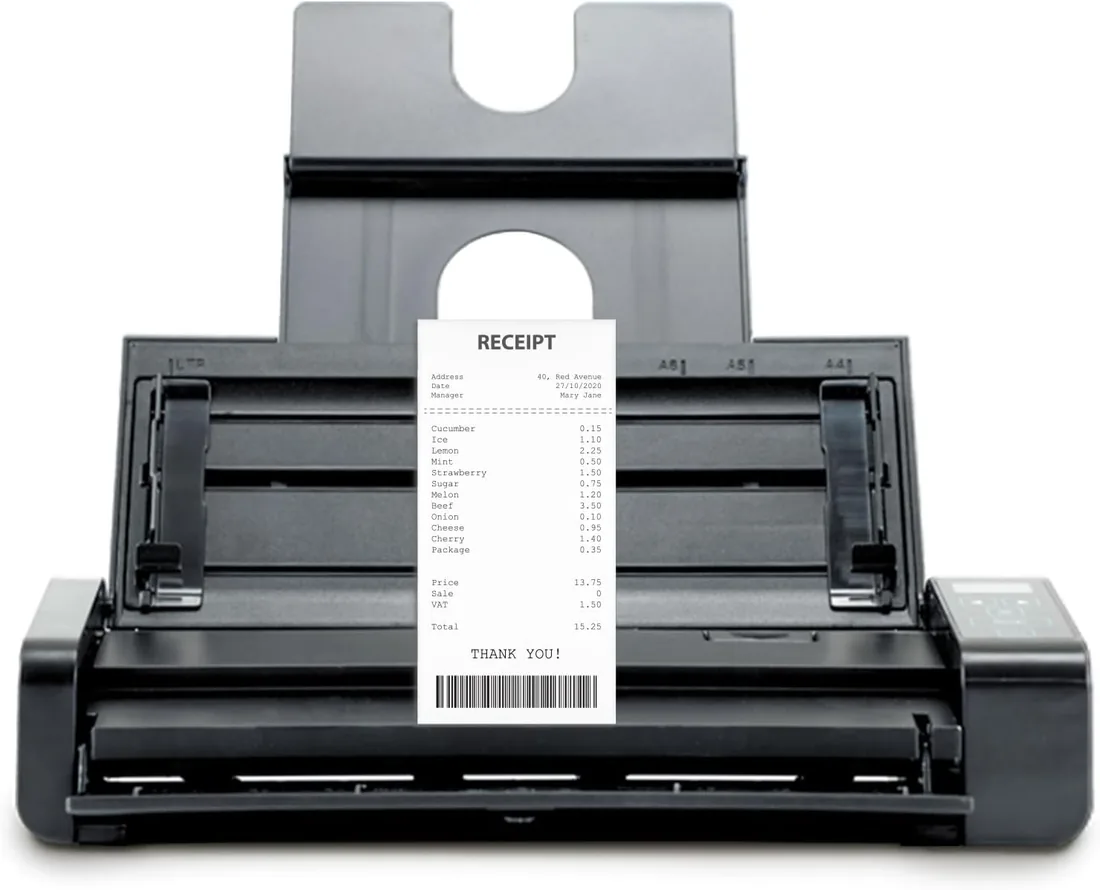 IRIScan Pro v5pro 20PPM ADF Escáner de Documentos dúplex de 20 páginas, Editor de PDF Gratuito, escaneo a Word, PDF, XLS, Tarjetas de Visita a Outlook, escáner de Recibos, escaneo a la Nube