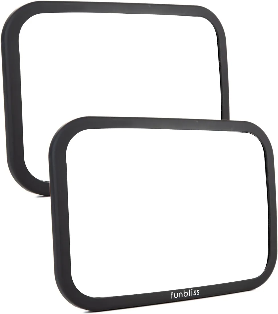 Funbliss Espejo Coche Bebé, 2 Paquetes, Asiento Trasero