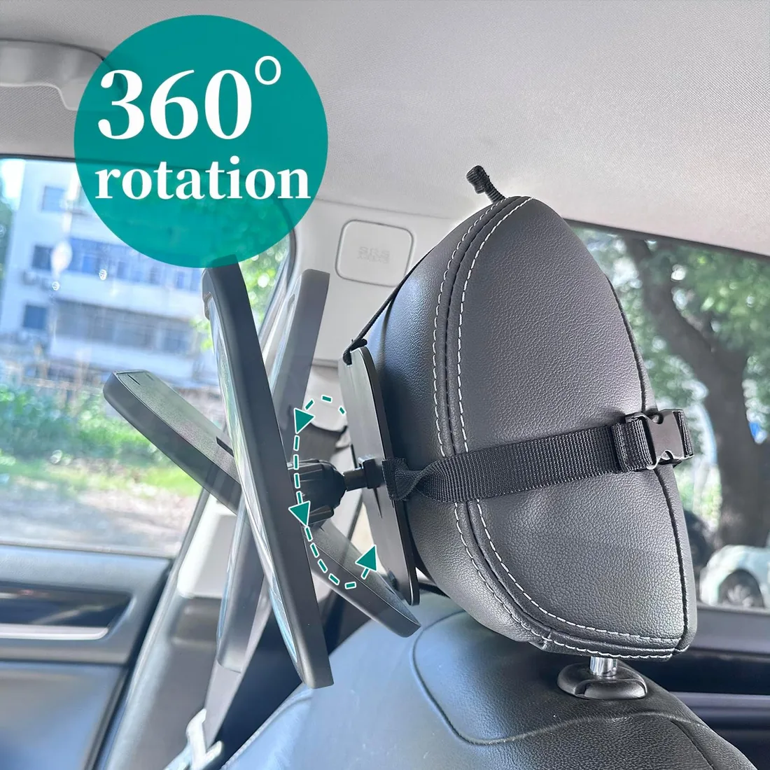 Funbliss Espejo Coche Bebé, 2 Paquetes, Asiento Trasero foto 3