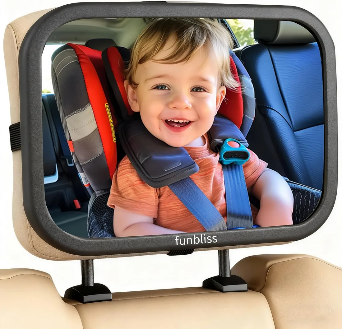 Funbliss Espejo Coche Bebé Asiento Trasero