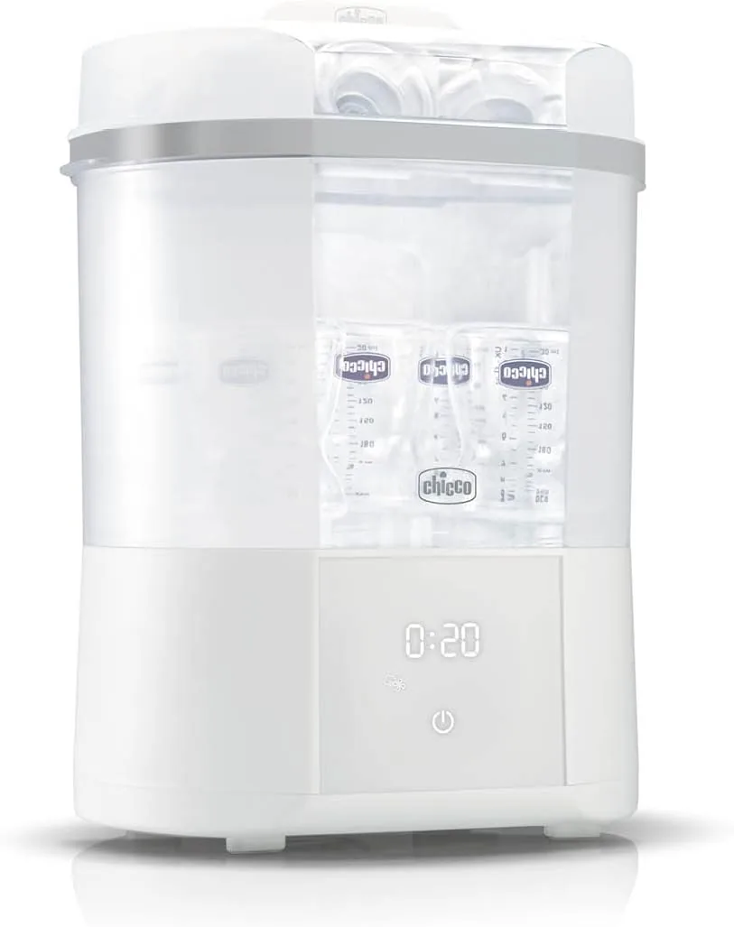 Chicco Esterilizador y Secador Biberones All in One, Esterilizador de Biberones Eléctrico con Función Seca Biberones, para Biberones, Sacaleches y Chupetes, Hasta 6 Biberones foto 3