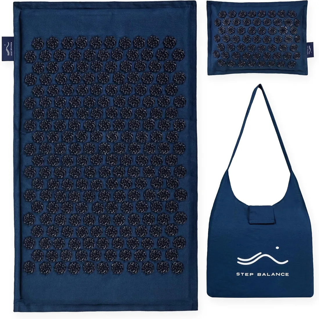 AcuEarth Set Esterilla Acupresión, Almohada Cervical, Lino foto 3