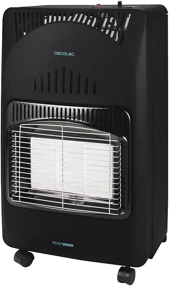 Cecotec Estufa de Gas Butano Ready Warm 4000 Slim Fold. 4200 W, Plegable, Cerámica, 3 Modos, Bombonas de 15 kg, Triple sistema de seguridad, Ruedas multidireccionales, 30 m2 (Estufa) foto 3