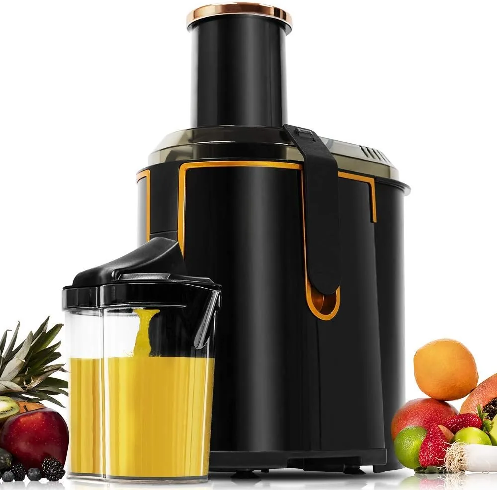 Cecotec Licuadora Orbital Extreme Titanium 19000 XXL para Frutas y Verduras. 19000 RPM, 1300 W, Canal Entrada XXL (75 mm), Disco Recubrimiento de Titanio, 2 Velocidades y Libre de BPA