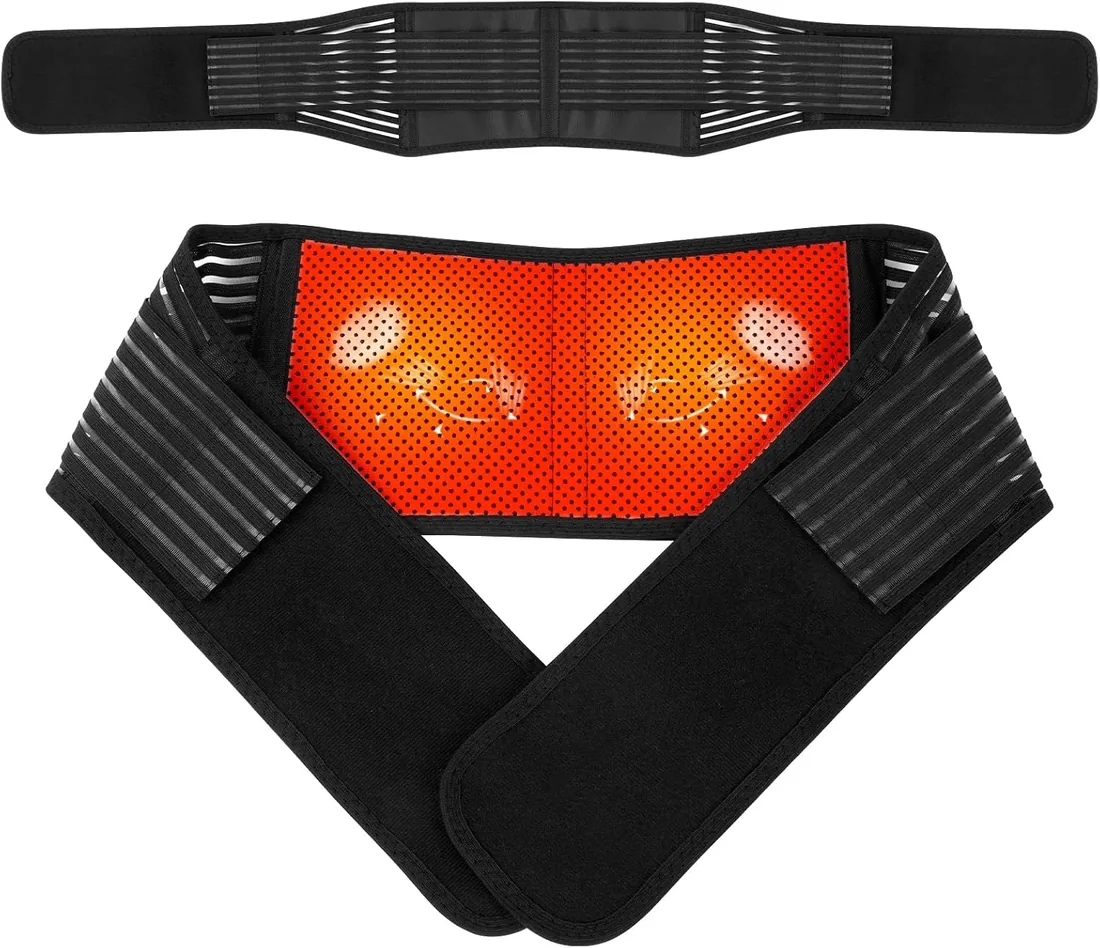 ACWOO Turmalina Faja Termica Cinturon, Soporte De Cinturón De Turmalina Magnética, Cinturón De Soporte De Turmalina, Cinturón Terapia Magnética Autocalentamiento Ajustable, Tummy Control Belt foto 2