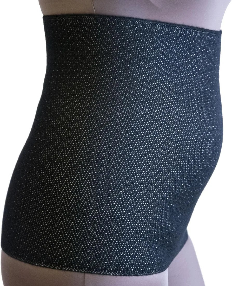 BODYPERFECT Faja Lumbar Hombre Muje Trabajo de Lana Reductora Cinturón Pancera Banda Térmica de Cintura Made in Italy XXL