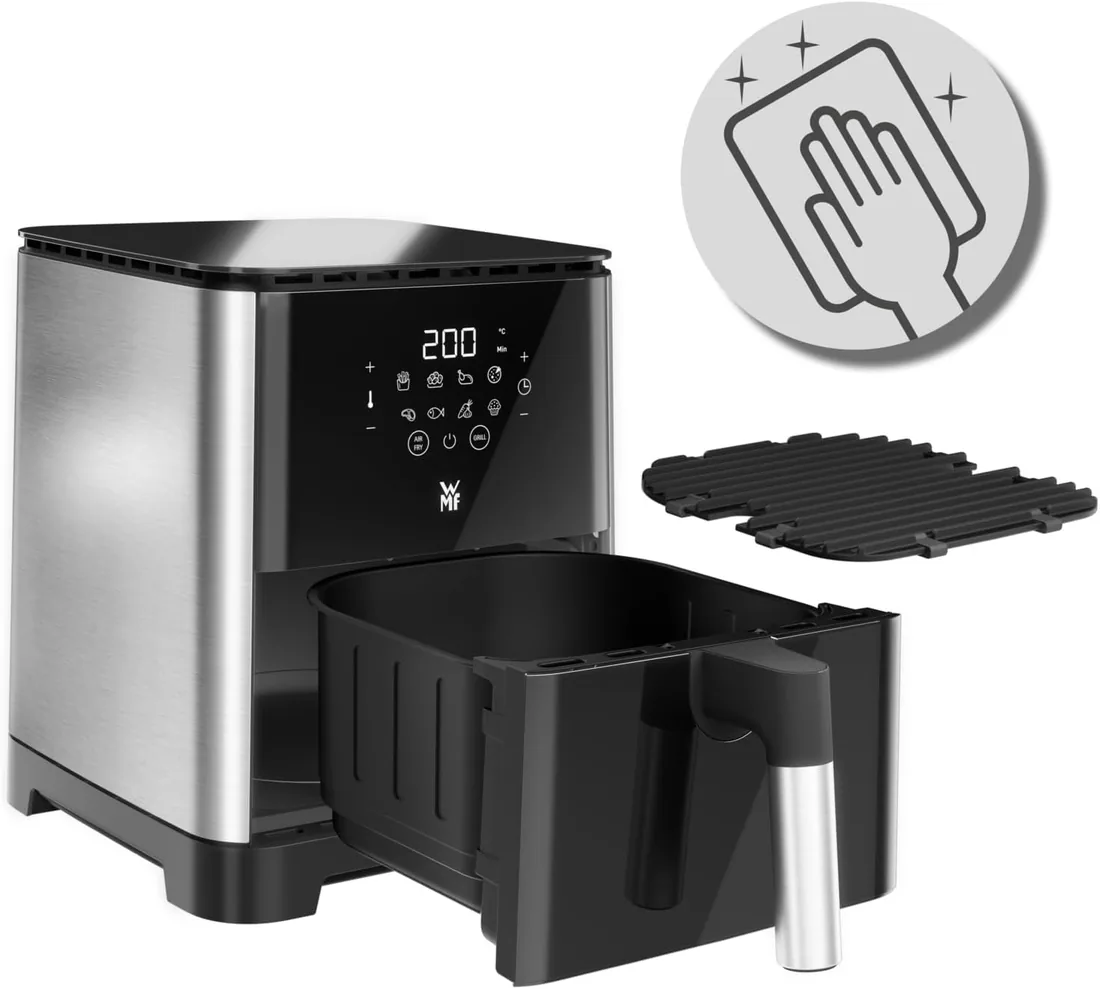 WMF Multi Taste Airfryer - Freidora de Aire sin Aceite, 4,2 L, 8 Programas Preestablecidos, Deshidratador y Grill, Pantalla Táctil, Fácil de Limpiar foto 3
