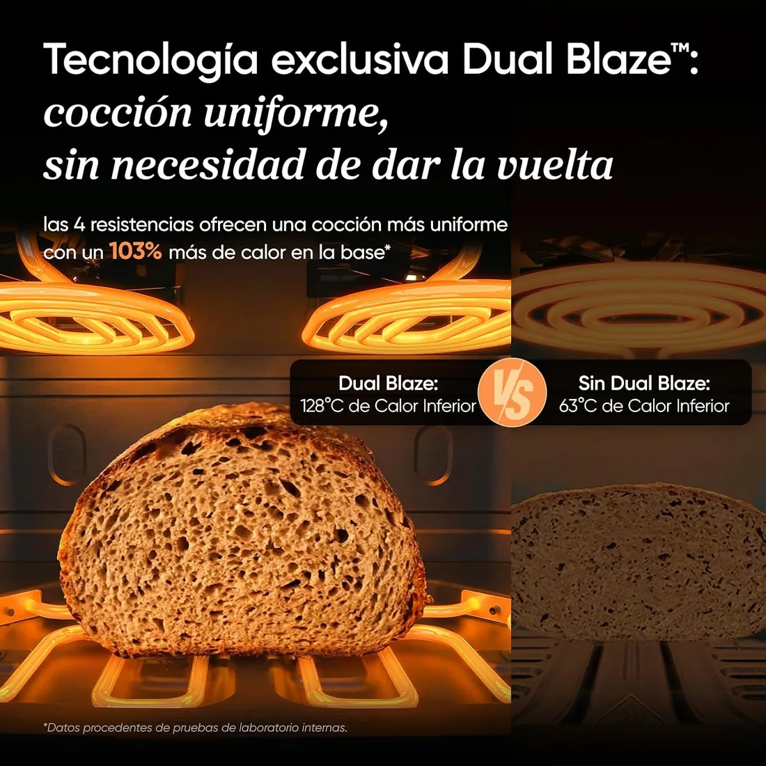 Cosori Freidora de Aire 8,6L Dual Blaze TwinFry Compact, sin PFAS ni Teflon | Revestimiento Cerámico sin PFAS, Tecnología Dual Blaze™, Divisor para 1 o 2 Zonas, Modos SYNC&Match, 6 Funciones, 2700W foto 3