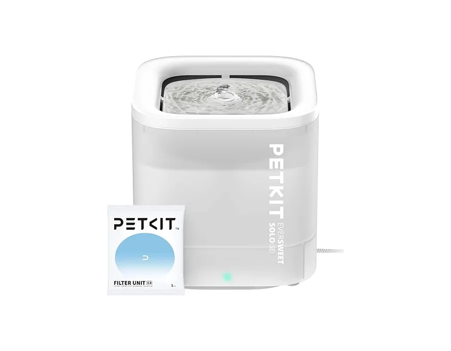 PETKIT EVERSWEET Fuente Automática para Gatos 1,85L, Bomba de Agua Inalámbrica, Bebedero Gatos Ultra Silenciosa, 35dB, Luz LED Inteligente, Unidad de Filtrado 3.0, Fuente Agua para foto 2