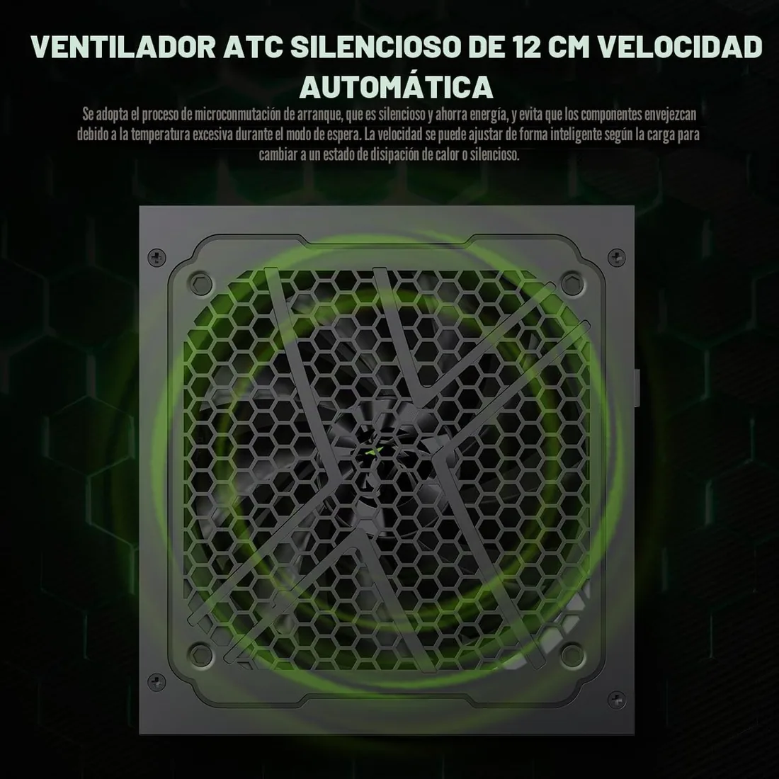 GAMEMAX GX 850GF Fuente de Alimentación PC 850W, Totalmente Modular ATX 3.0 con Cable 12V - 2×6 y Soporte para PCIe 5.0, 80 Plus Gold, Ventilador FDB de 120mm, Garantía 10 Años, Negro foto 3