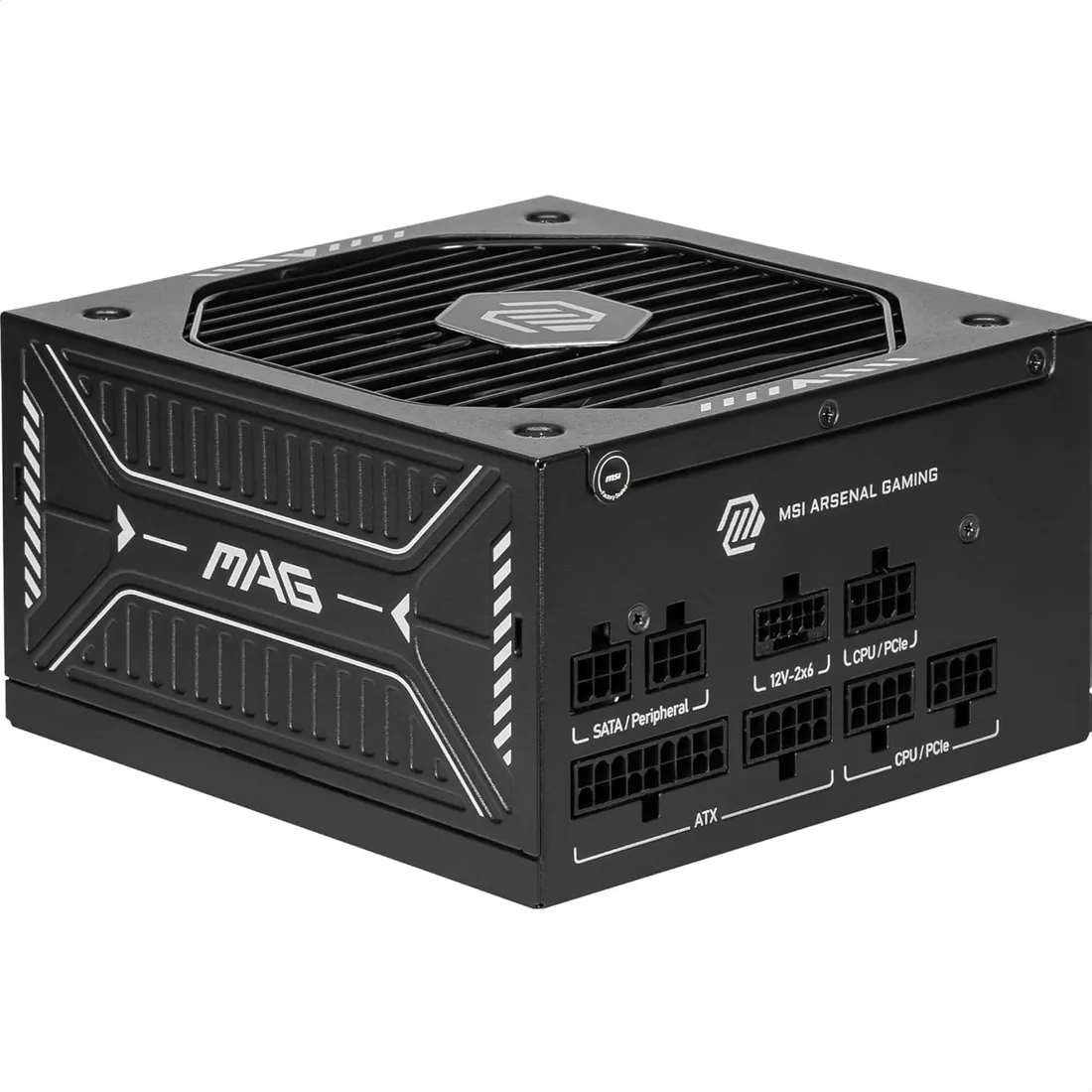 MSI mag A750GLS PCIe 5 – Fuente de Alimentación 750W 80 Plus Gold, Compatible con NVIDIA RTX Series, Conector 12VHPWR, Full Modular, Ventilador Silencioso – PSU Gaming