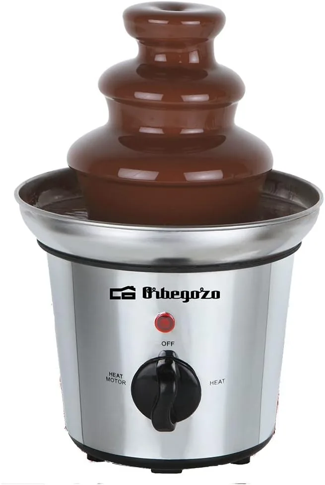 Orbegozo FCH 4000, Fuente de chocolate, cuerpo de acero inoxidable, 3 pisos, base antideslizante, 32 W, función mantenimiento calor,base antideslizante foto 3
